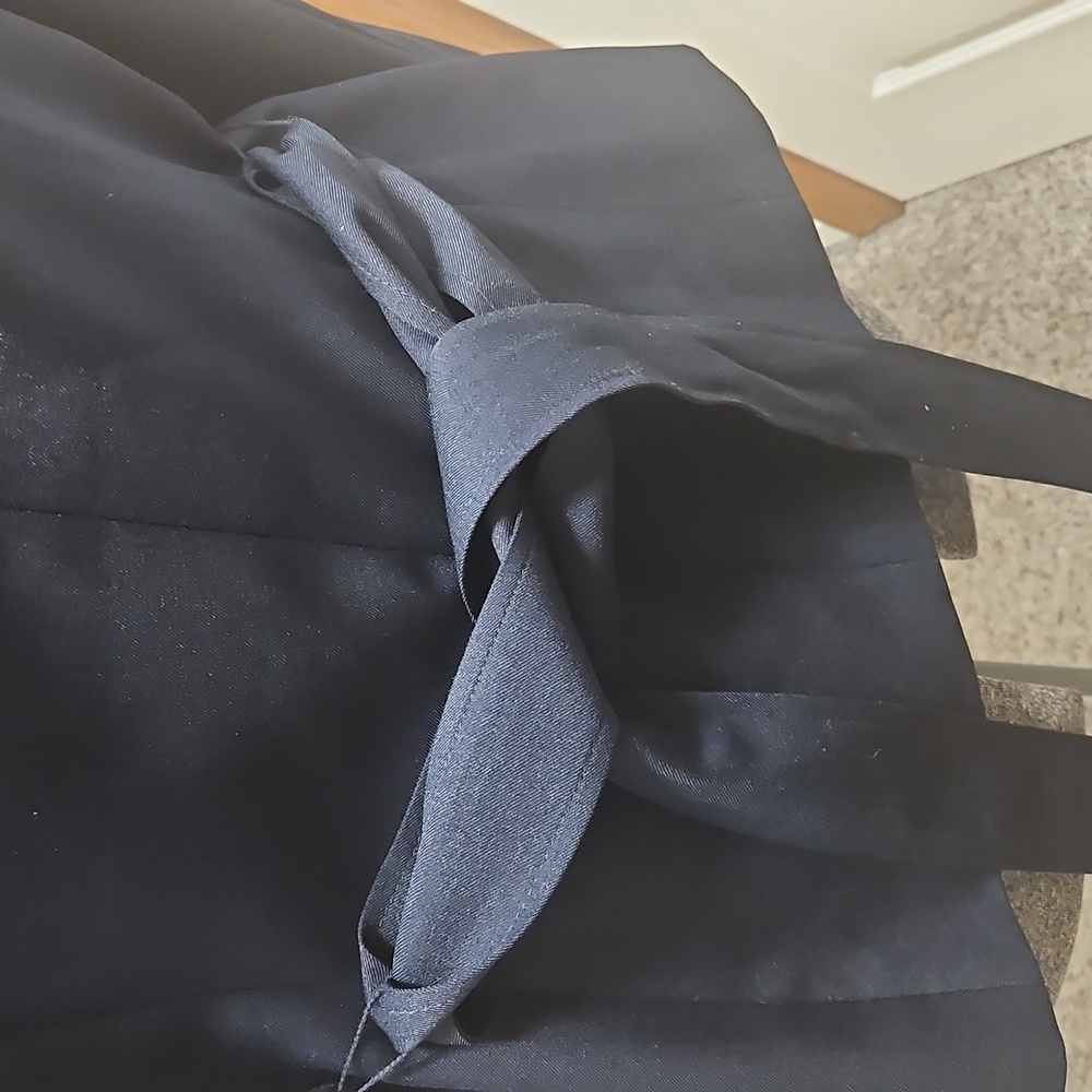 Le Suit Belted Navy Blue Blazer - Picture 8 of 12